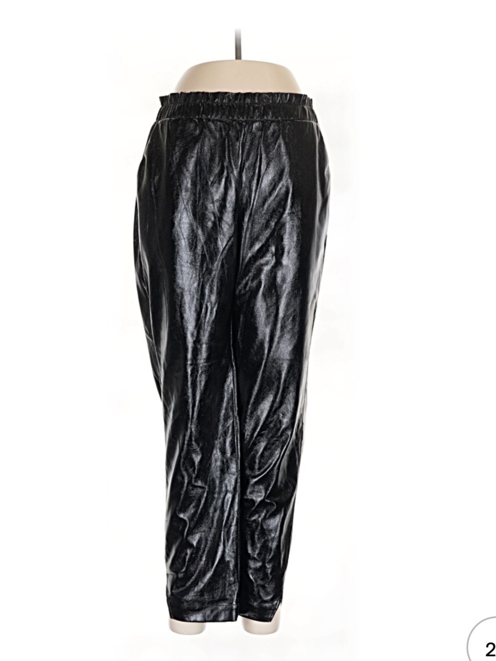 Frame Denim Black Cropped Ankle Pants